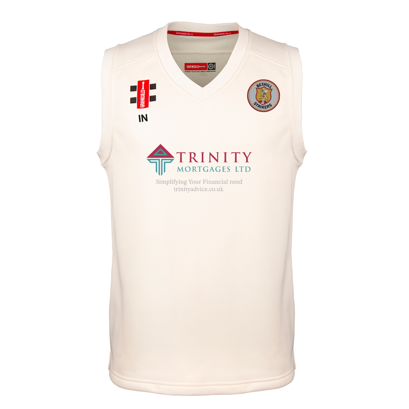 gray-nicolls-bexhill-strikers-senior-pro-performance-slipover-match-ivory image 1