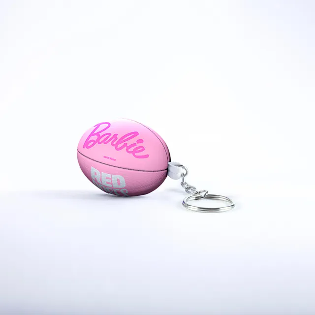 gilbert-rugby-barbie-x-red-roses-portachiavi-mini-pallone-rosa image 1