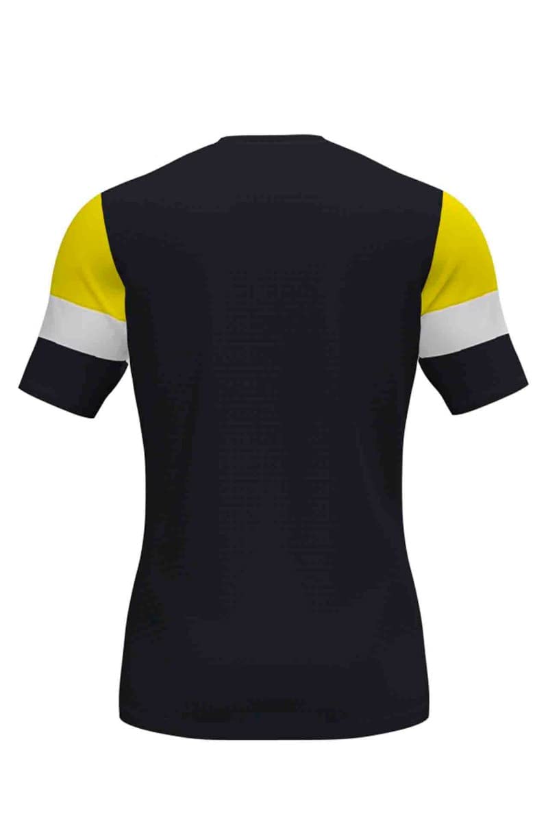 joma-crew-iv-maglia-calcio-manica-corta-nero-giallo-bianco image 2
