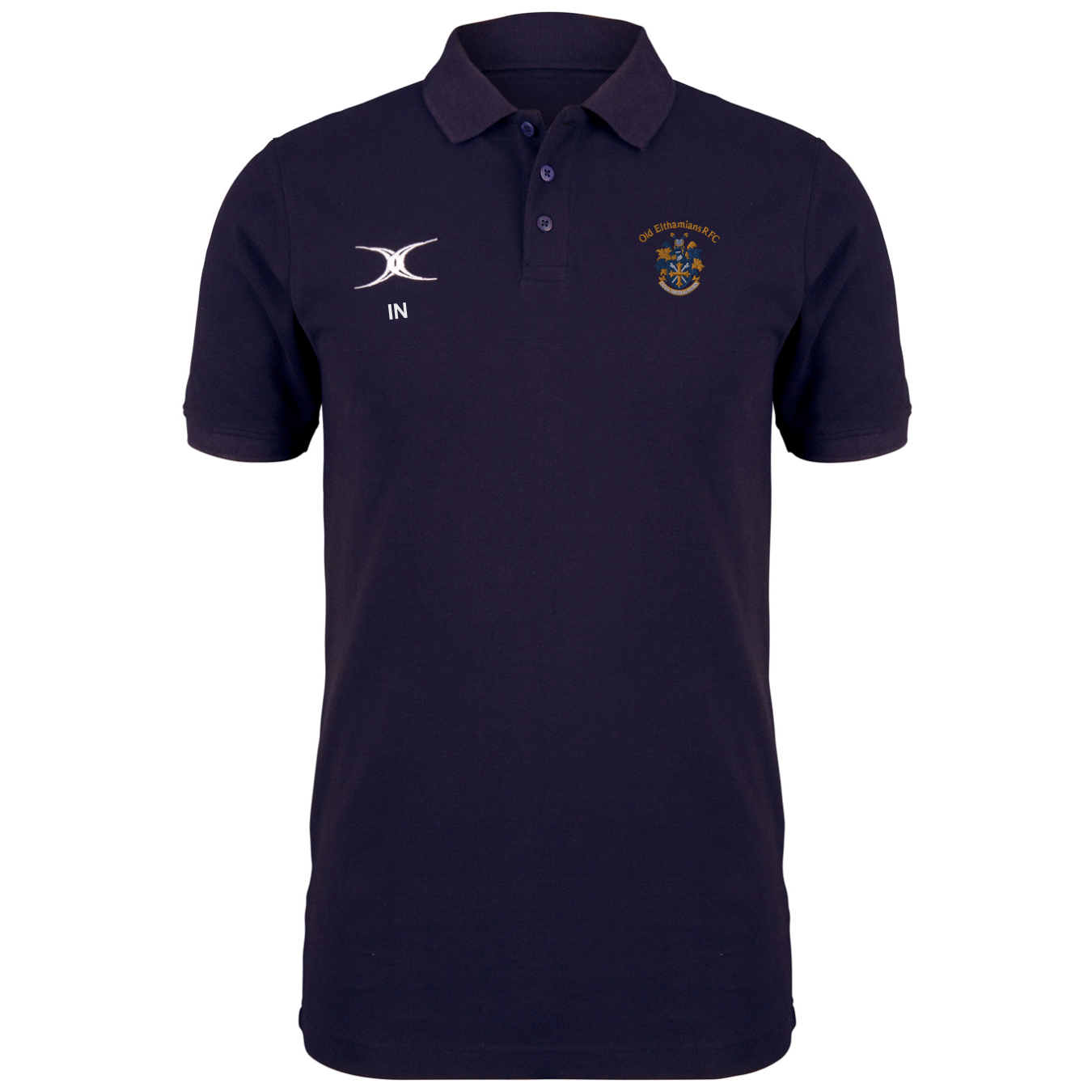 gilbert-rugby-old-elthamians-rfc-youth-quest-polo-dark-navy image 1