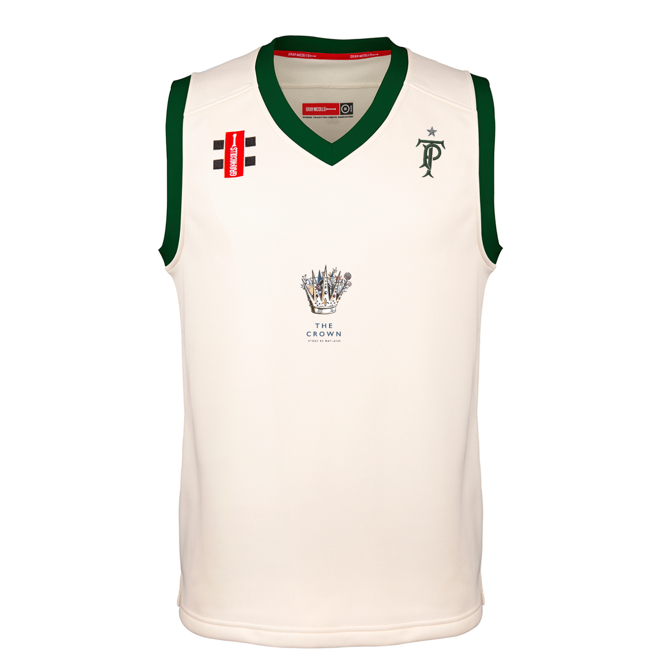 gray-nicolls-pro-performance-slipover-cricket-tendring-park-cc-junior-avorio-ver image 1