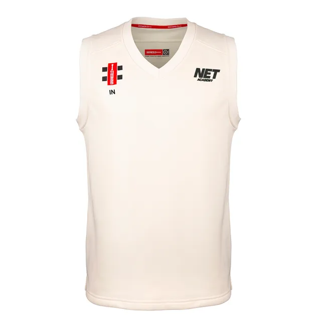 gray-nicolls-gilet-slipover-match-pro-performance-net-academy-senior-avorio image 1