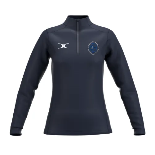gilbert-rugby-newbury-rfc-atom-pile-donna-1-4-zip-blu-navy image 1