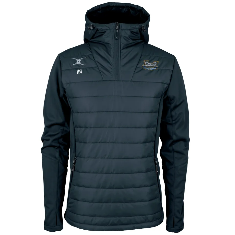 giacca-rugby-gilbert-rugby-pro-active-hastings-bexhill-rfc-adulto-blu-navy-quart image 1