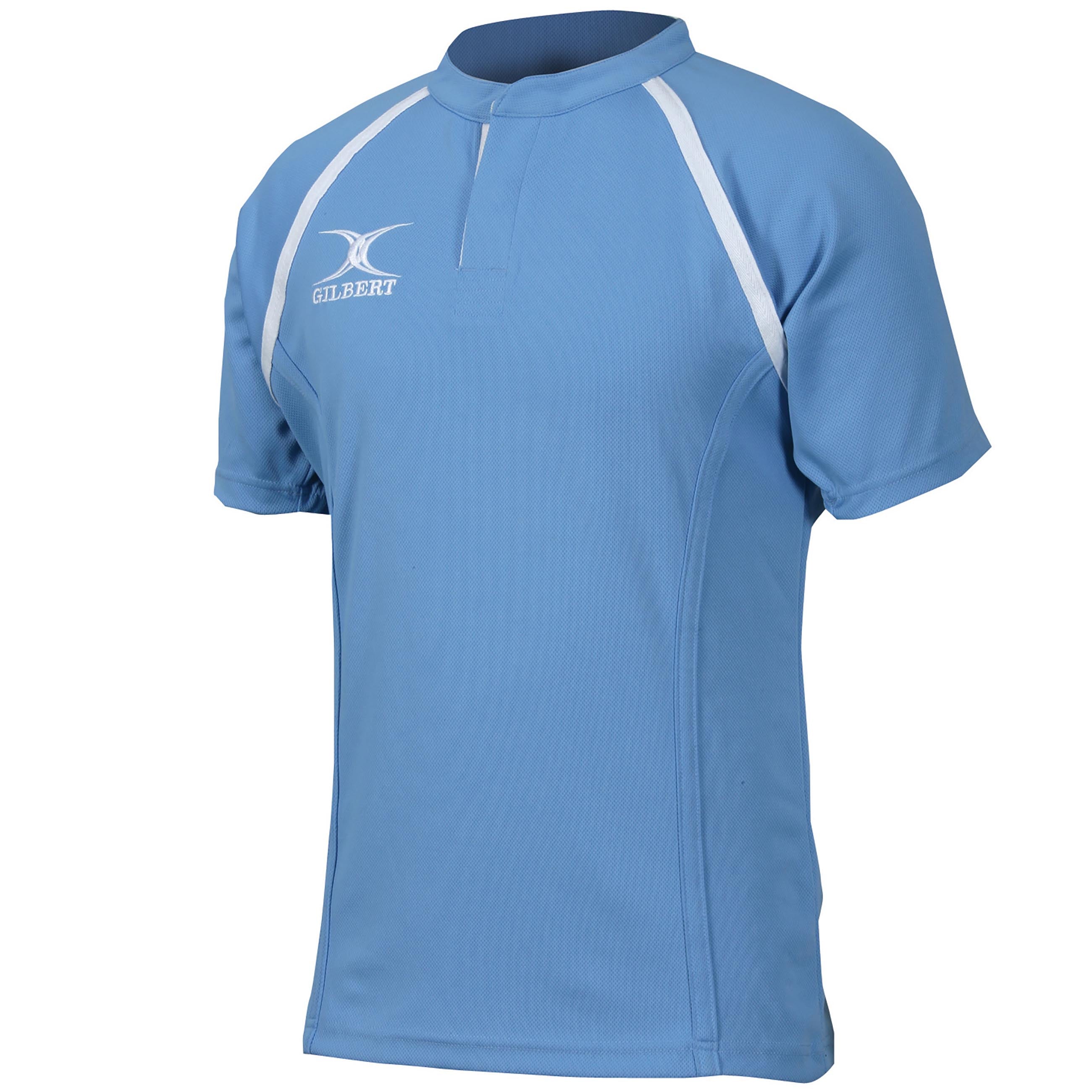 gilbert-rugby-xact-maglia-gara-junior-nera-plain-match-shirt image 1