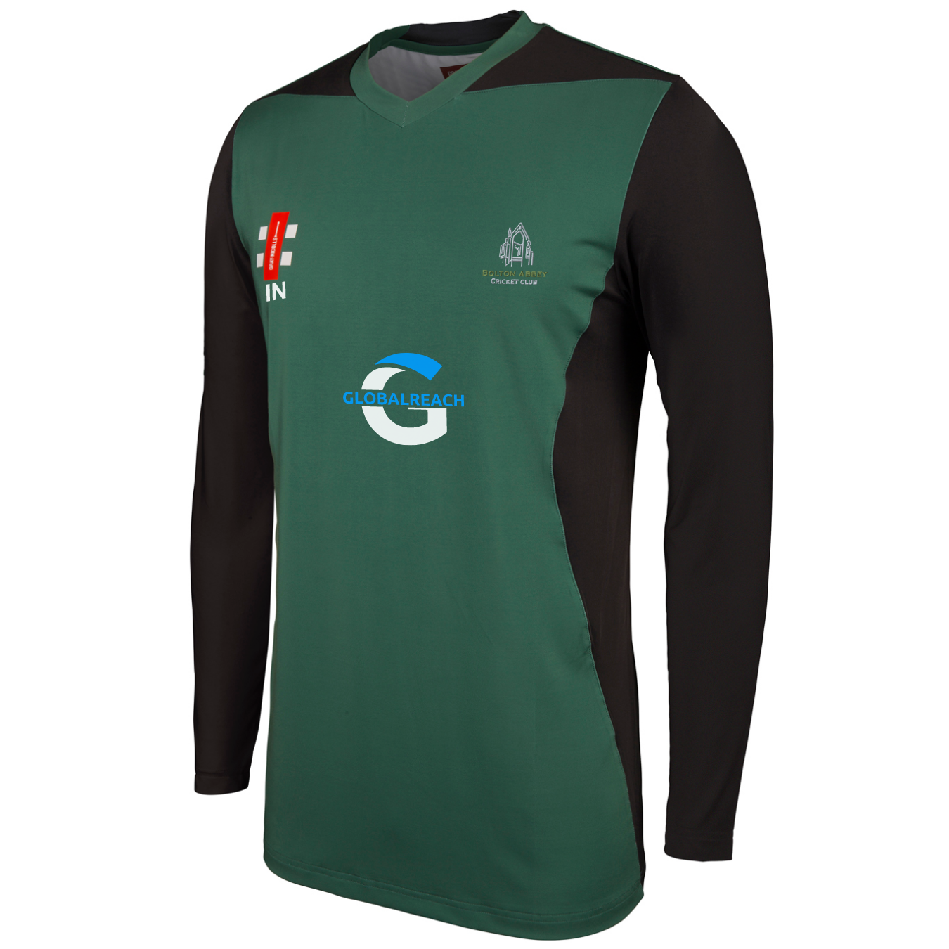 gray-nicolls-bolton-abbey-cc-junior-pro-performance-t20-maglia-manica-lunga-verd image 1