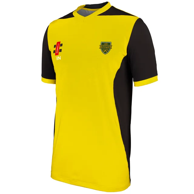gray-nicolls-helensburgh-cc-pro-performance-maglia-t20-junior-yellow-black image 1