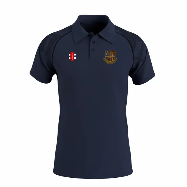 gray-nicolls-gts-polo-manica-corta-senior-dark-navy-winsford-cricket-club-cheshi image 1
