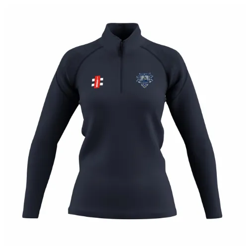 gray-nicolls-southwick-wanderers-cc-pile-1-4-zip-gts-donna-blu-navy image 1