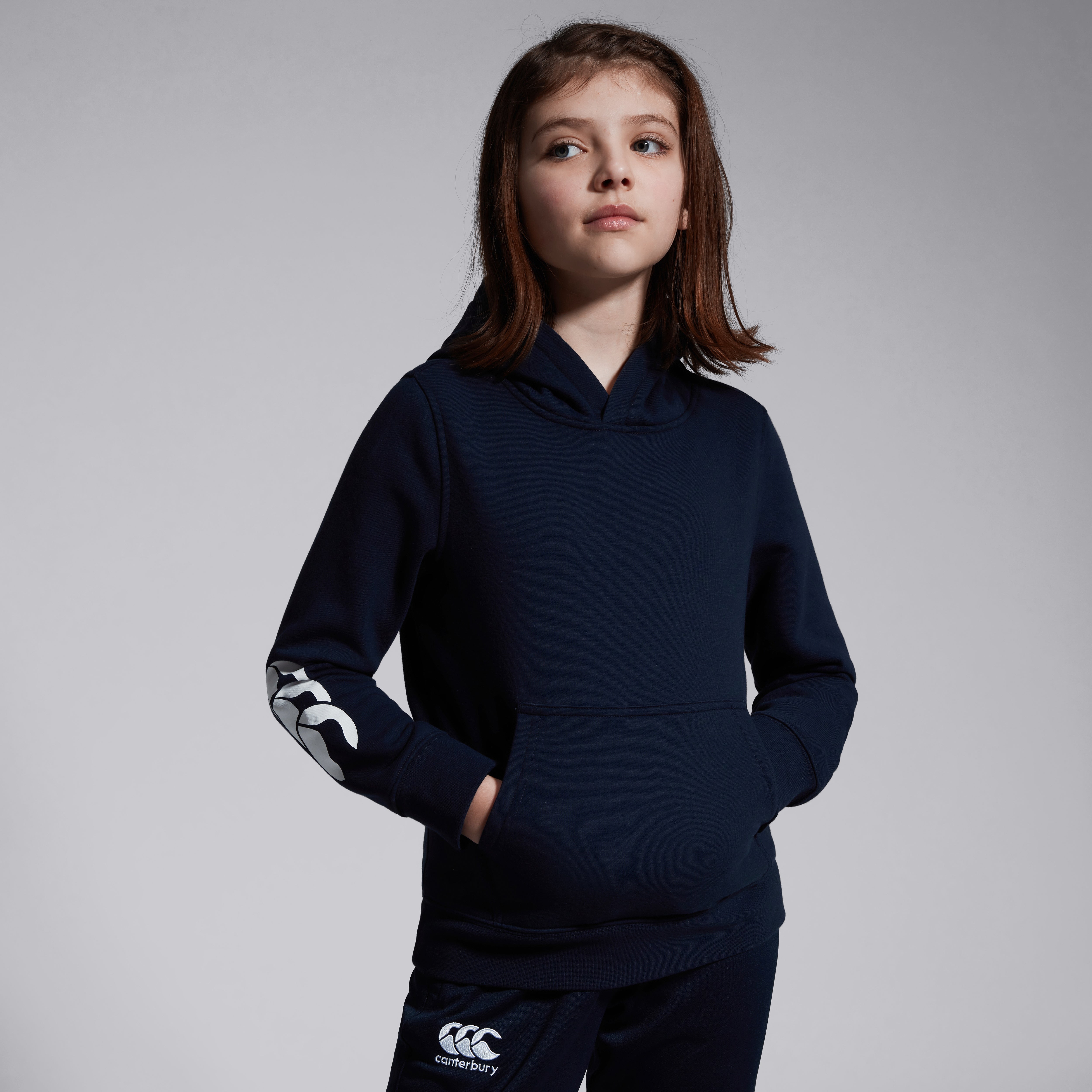 canterbury-club-felpa-con-cappuccio-junior-unisex-blu-navy image 4
