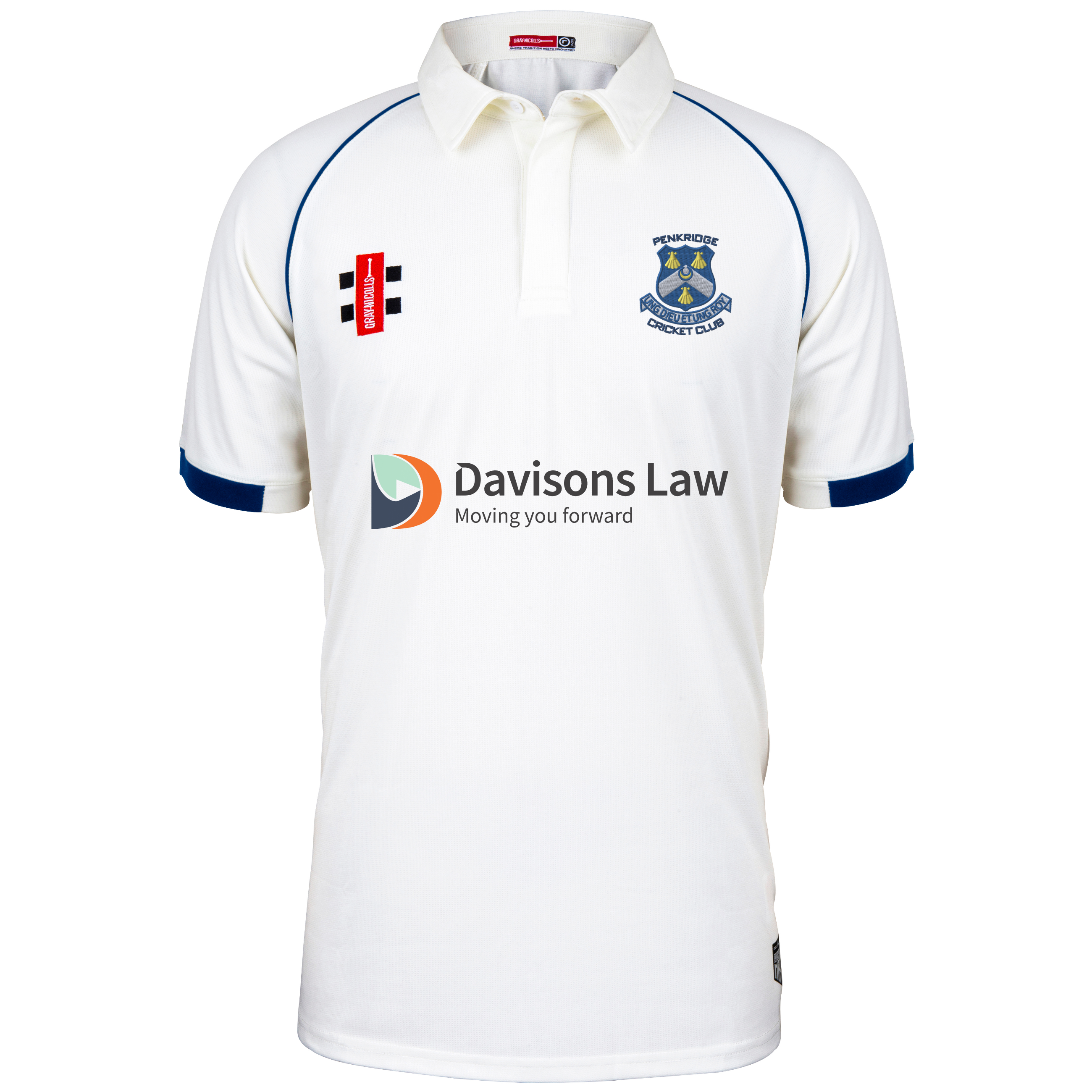 gray-nicolls-matrix-v2-maglia-cricket-s-s-junior-penkridge-cc-avorio-navy image 1