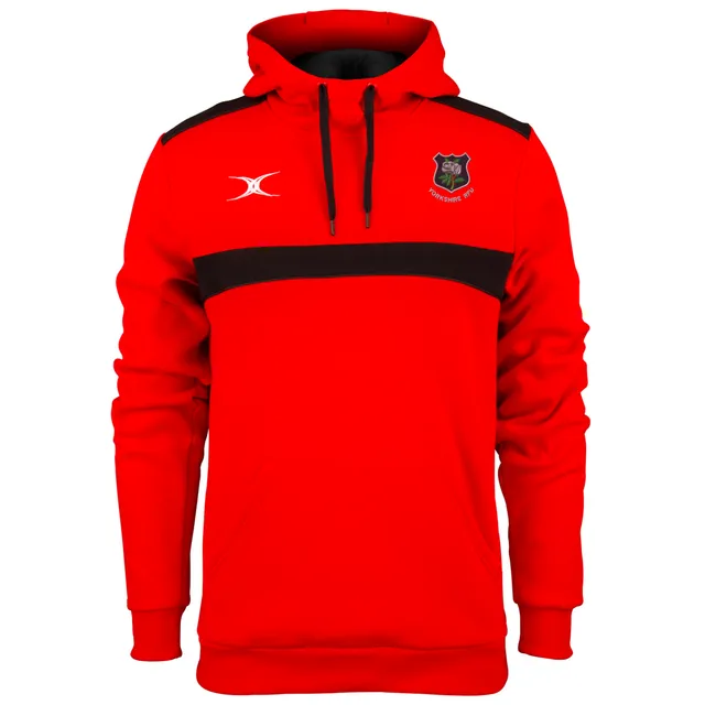 gilbert-rugby-yorkshire-pdg-photon-felpa-con-cappuccio-uomo-adulto-rosso-nero image 1