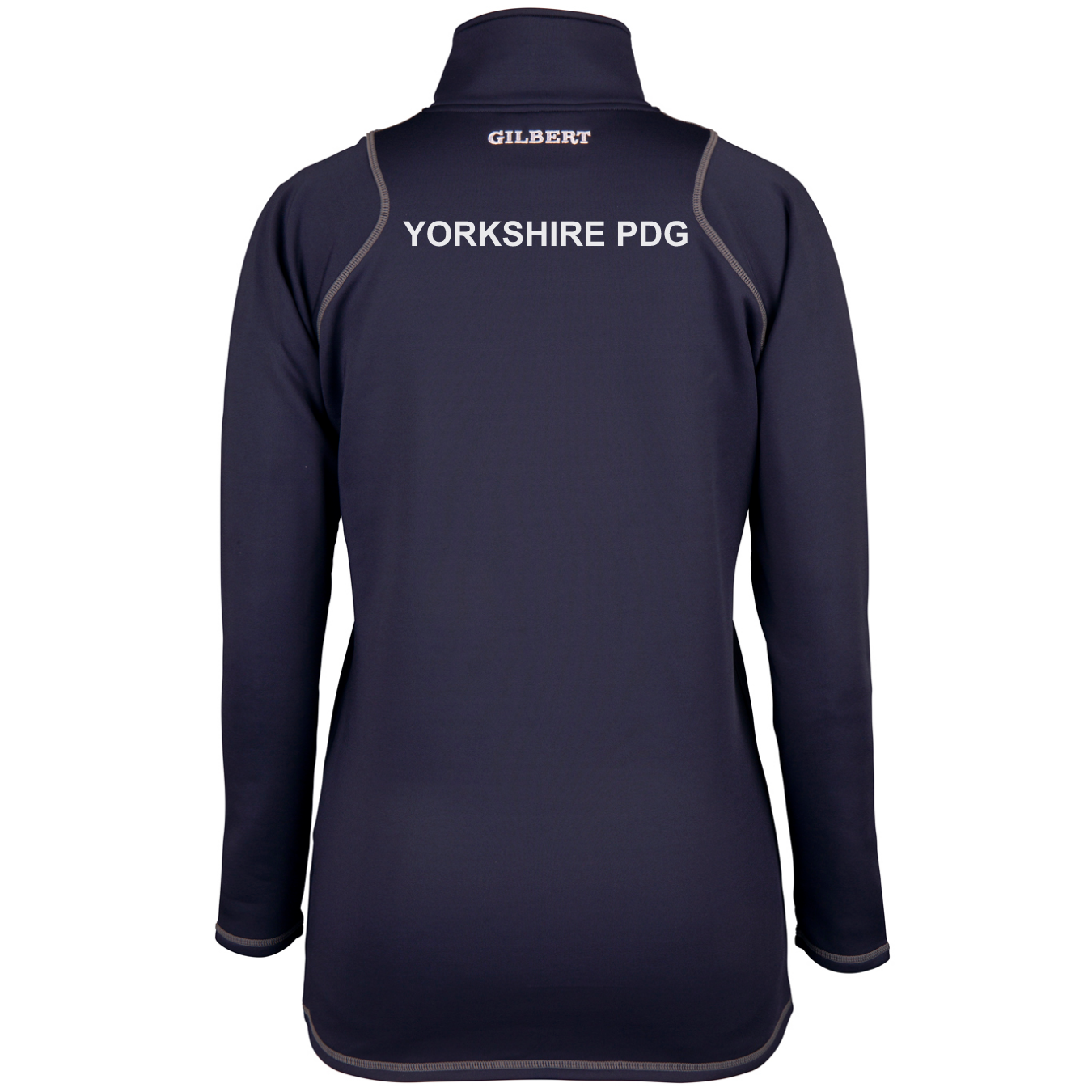 gilbert-rugby-yorkshire-pdg-quest-pile-1-4-zip-donna-blu-navy image 2