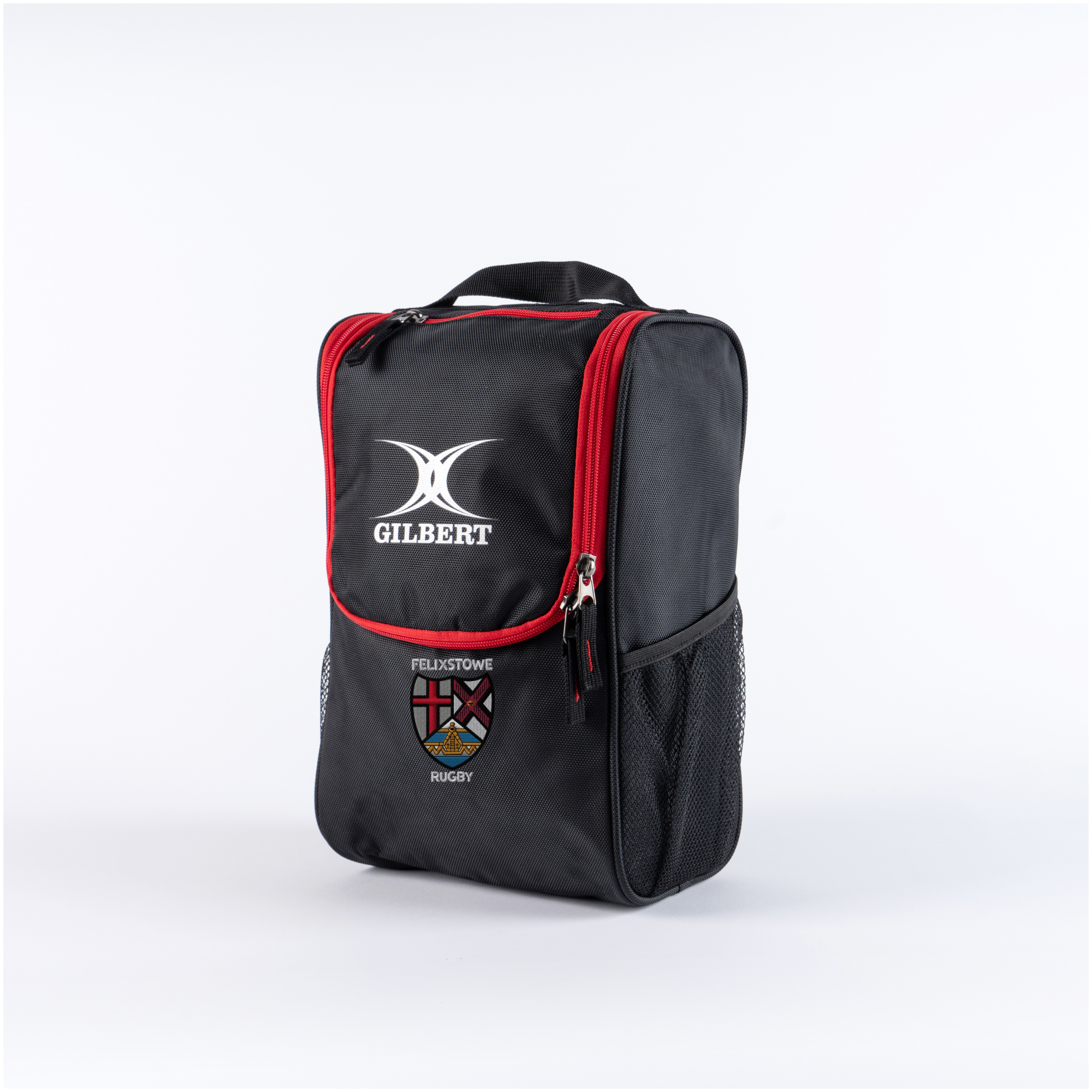 gilbert-rugby-felixstowe-rfc-senior-club-v4-bootbag-nero-rosso image 1