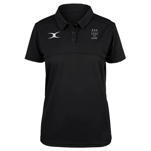 gilbert-rugby-photon-ii-polo-manica-corta-adulto-nero-magdalen-college-rugby-sen image 1