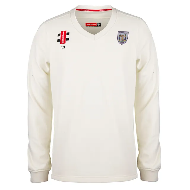 gray-nicolls-pro-performance-maglione-match-senior-hull-zingari-cc-avorio image 1