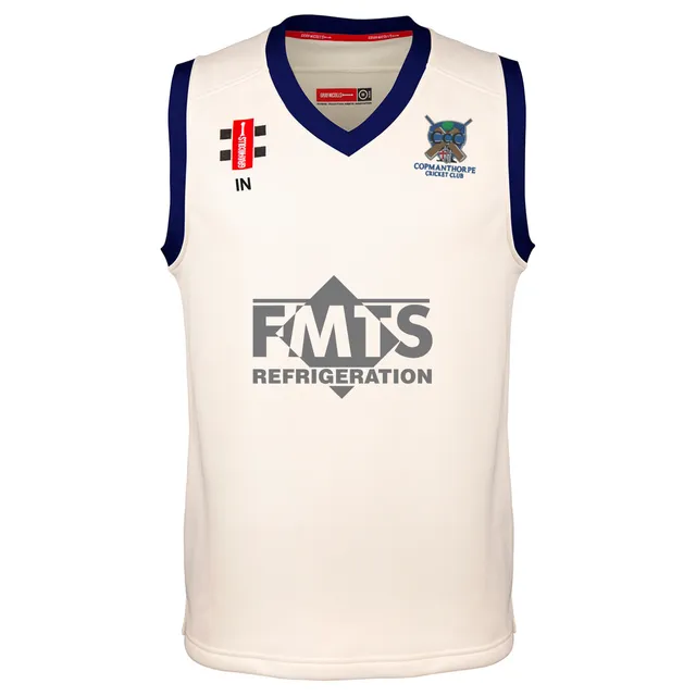 gray-nicolls-copmanthorpe-cc-senior-pro-performance-slipover-gilet-ivory-navy image 1