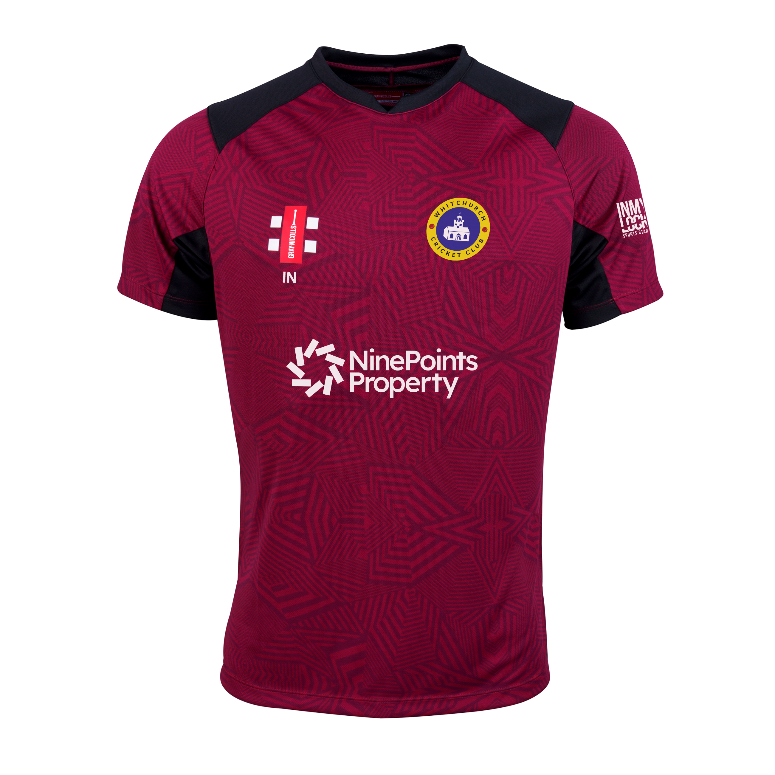 gray-nicolls-pro-t20-maglia-cricket-manica-corta-senior-whitchurch-cc-bordeaux-n image 1