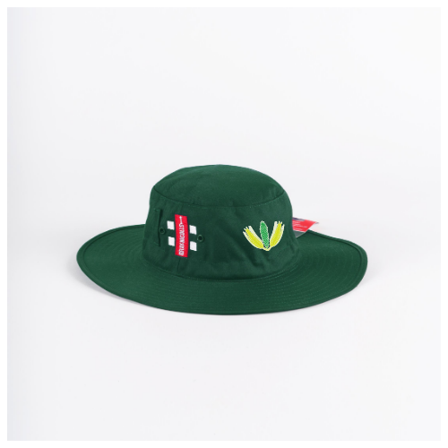 gray-nicolls-high-roding-cc-sun-hat-senior-green image 1