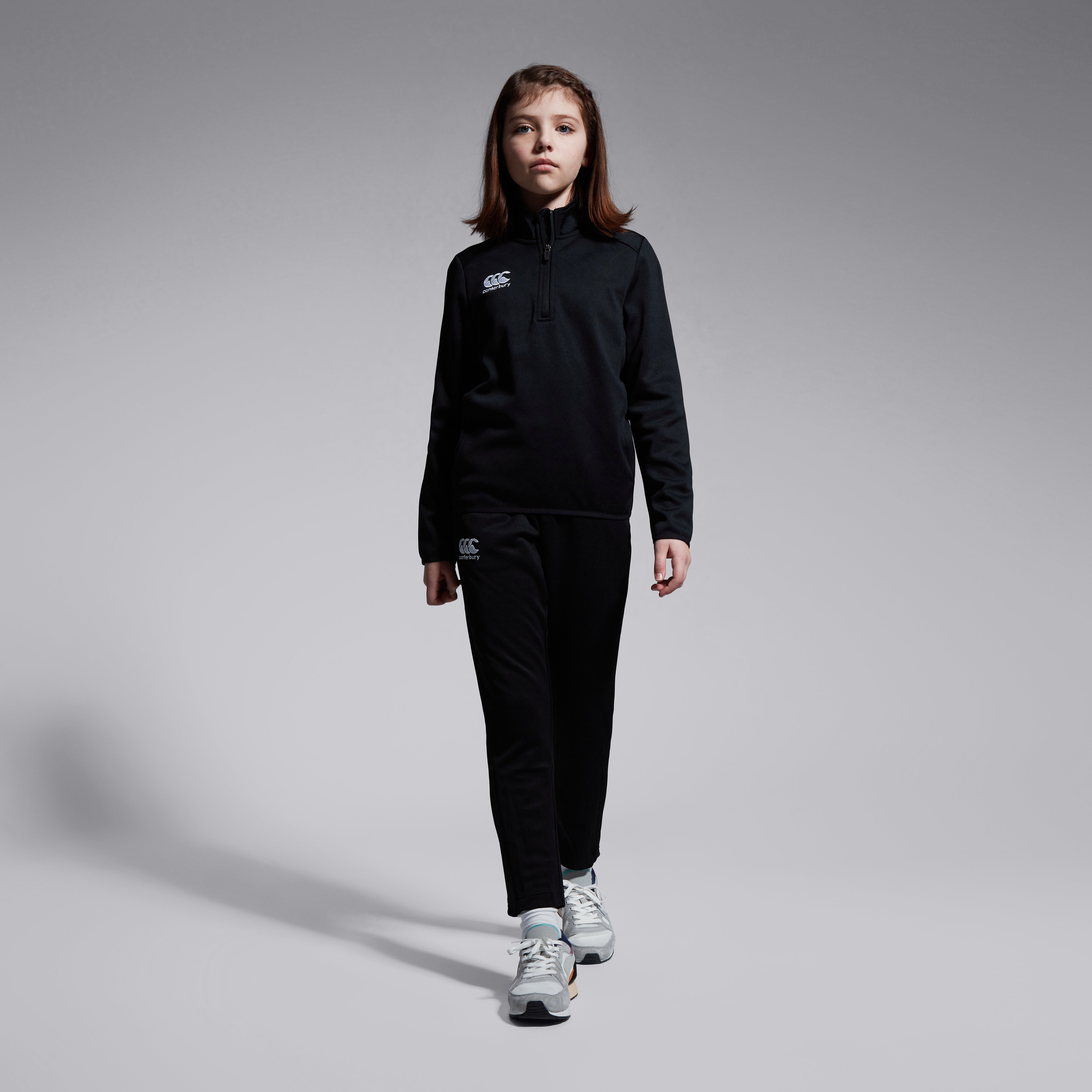 canterbury-junior-unisex-stretch-tapered-polyknit-pants-black image 2
