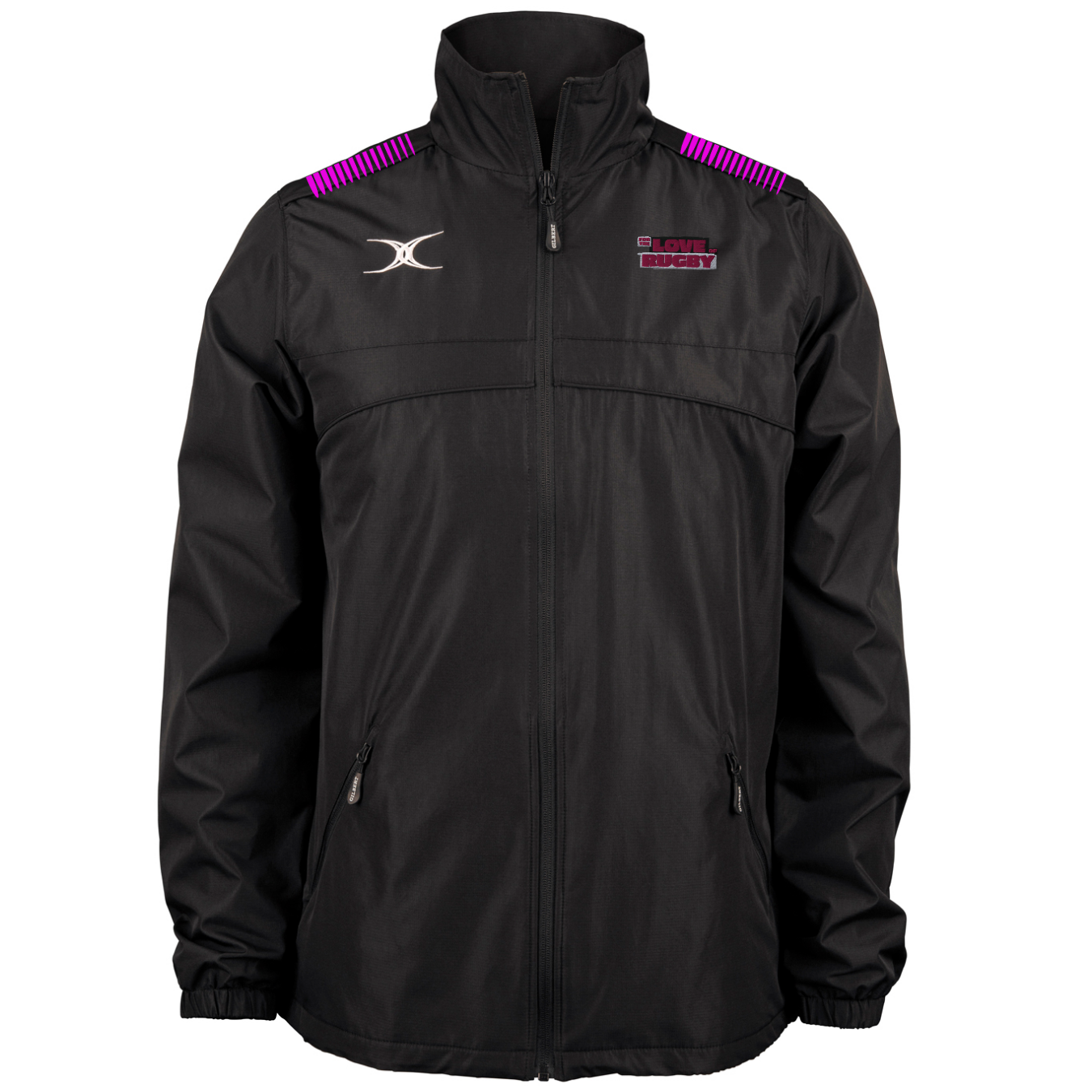 gilbert-rugby-for-the-love-of-rugby-photon-giacca-full-zip-uomo-nera image 1