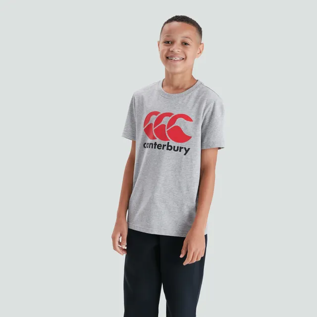 canterbury-junior-ccc-logo-tee-grey-unisex-t-shirt-cotone-rugby image 1