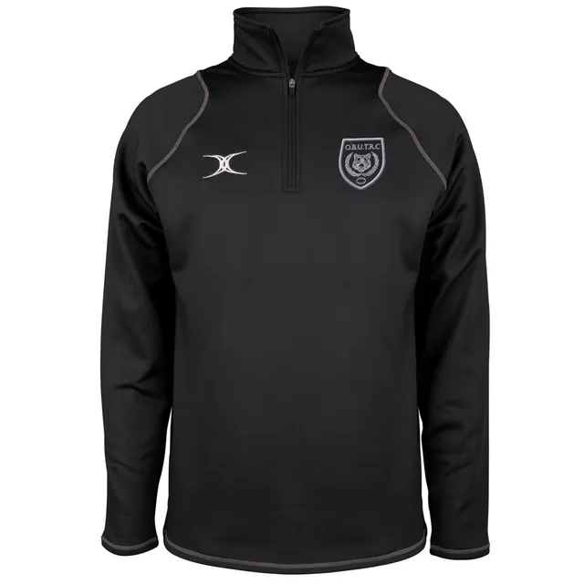 gilbert-rugby-oxford-brooks-university-trc-uomo-pile-quest-1-4-zip-nero image 1