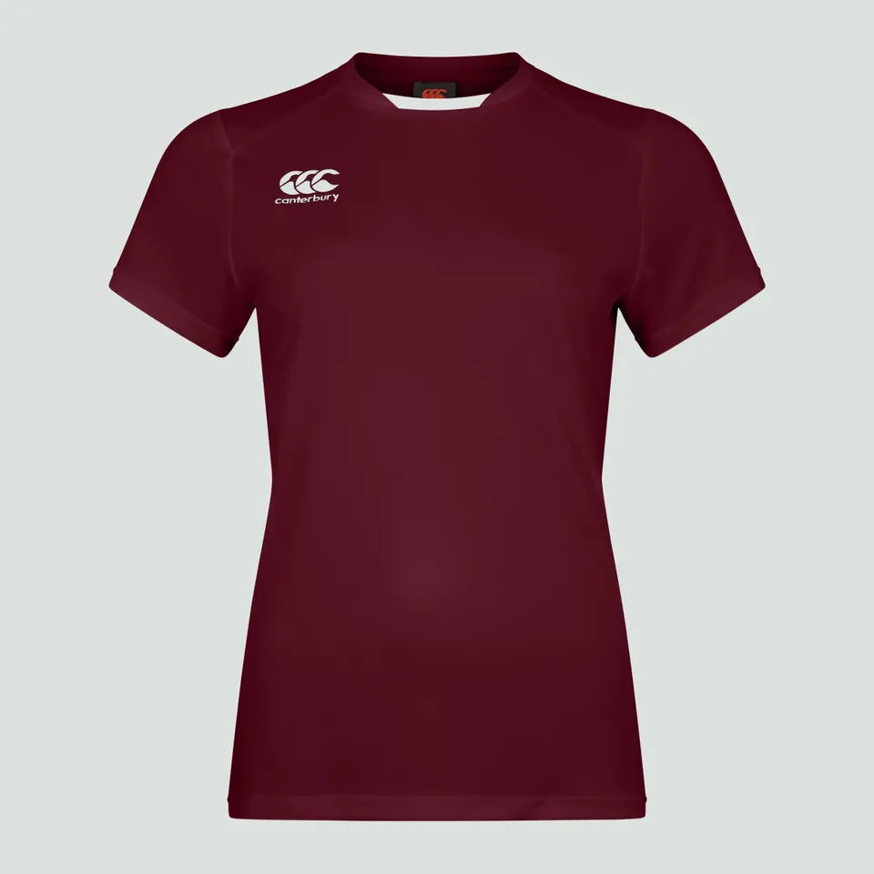 canterbury-club-dry-donna-t-shirt-rugby-bordeaux image 1