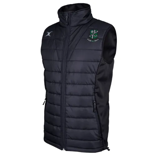 gilbert-rugby-wharfedale-rufc-pro-body-warmer-smanicato-nero-adulto image 1