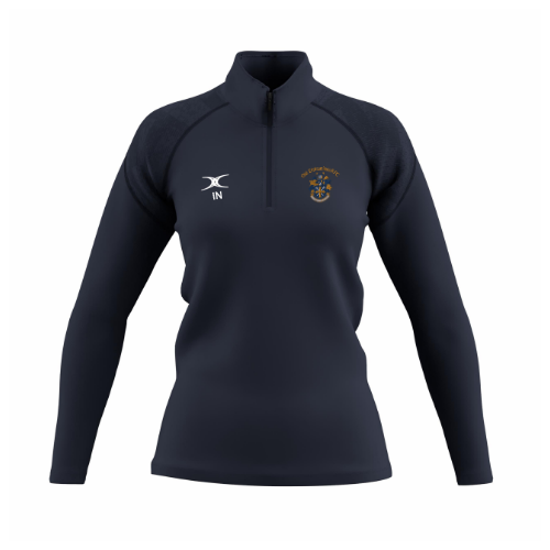 gilbert-rugby-old-elthamians-rfc-donna-pile-1-4-zip-gts-blu-navy-scuro image 1