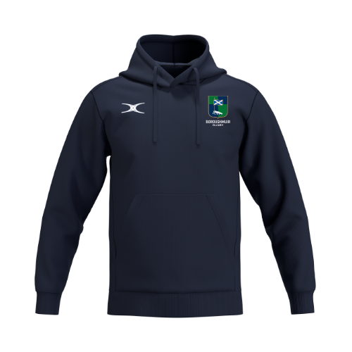 gilbert-rugby-boroughmuir-atom-felpa-con-cappuccio-senior-blu-navy image 1