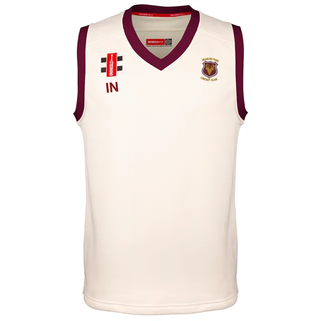gray-nicolls-pro-performance-slipover-match-junior-beaulieu-park-cc-ivory-maroon image 1