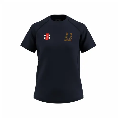gray-nicolls-aire-wharfe-donna-t-shirt-cricket-gts-manica-corta-blu-navy-scuro image 1