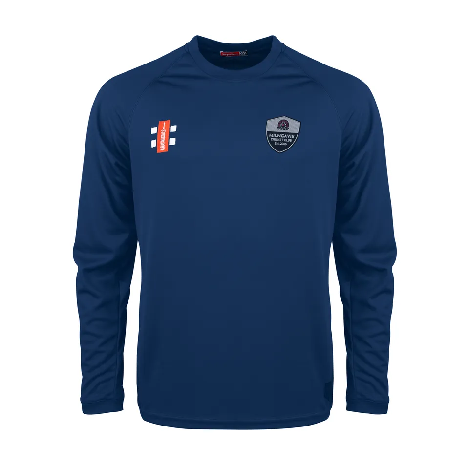 gray-nicolls-matrix-v2-maglia-manica-lunga-junior-navy-milngavie-cc image 1
