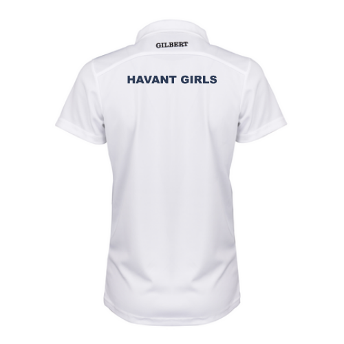 gilbert-rugby-havant-rfc-donna-photon-ii-polo-manica-corta-bianca image 2