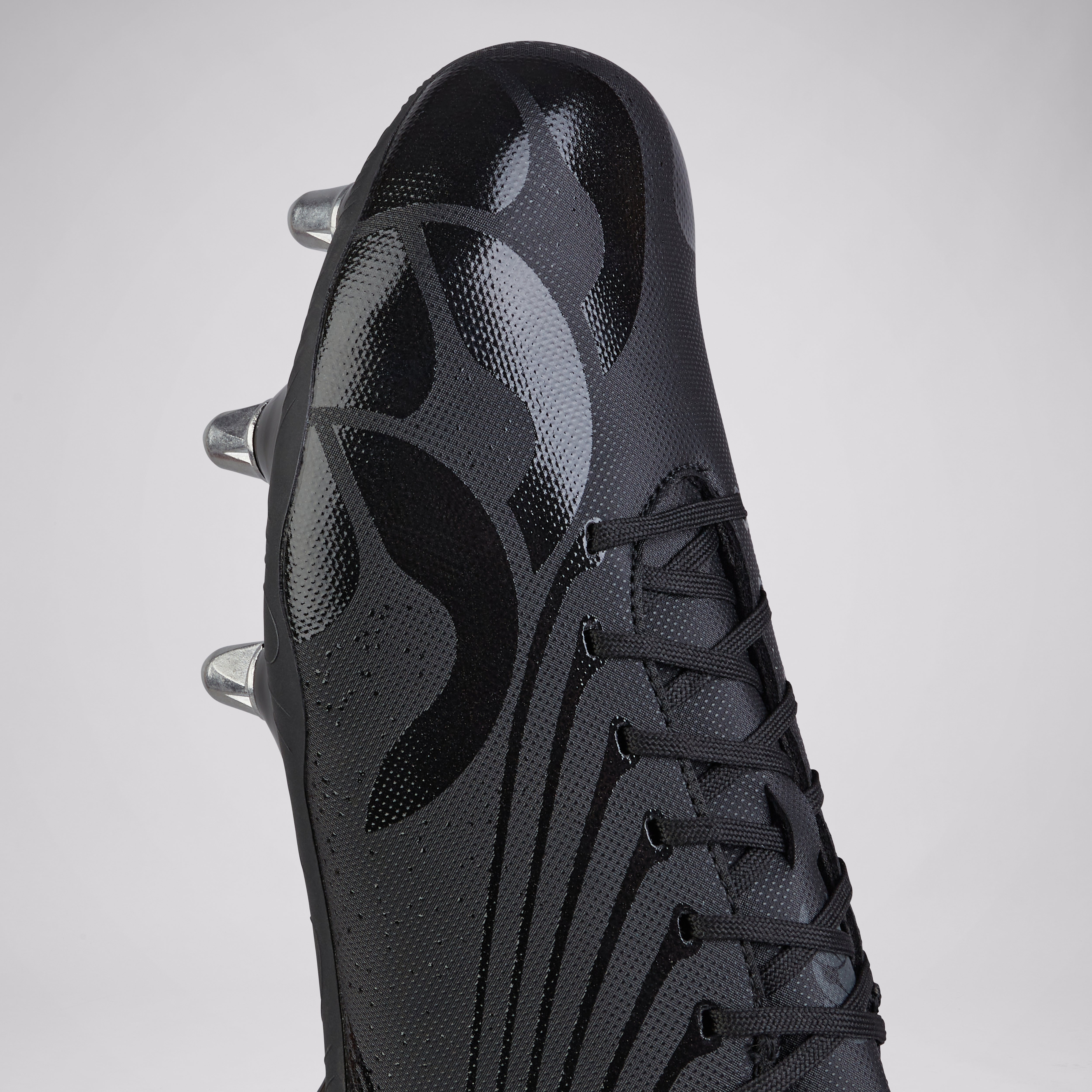 canterbury-stampede-groundbreak-team-scarpe-rugby-soft-ground-unisex-nero-grigio image 5