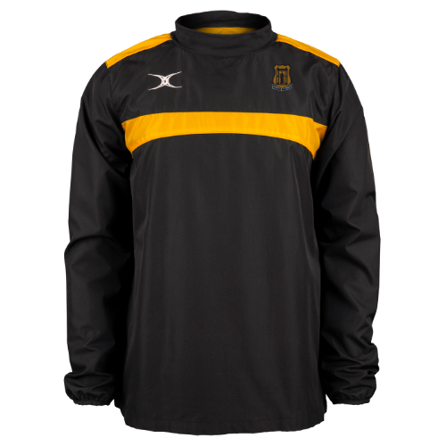 gilbert-rugby-amesbury-rfc-photon-giacca-warm-up-bambino-nero-oro image 1