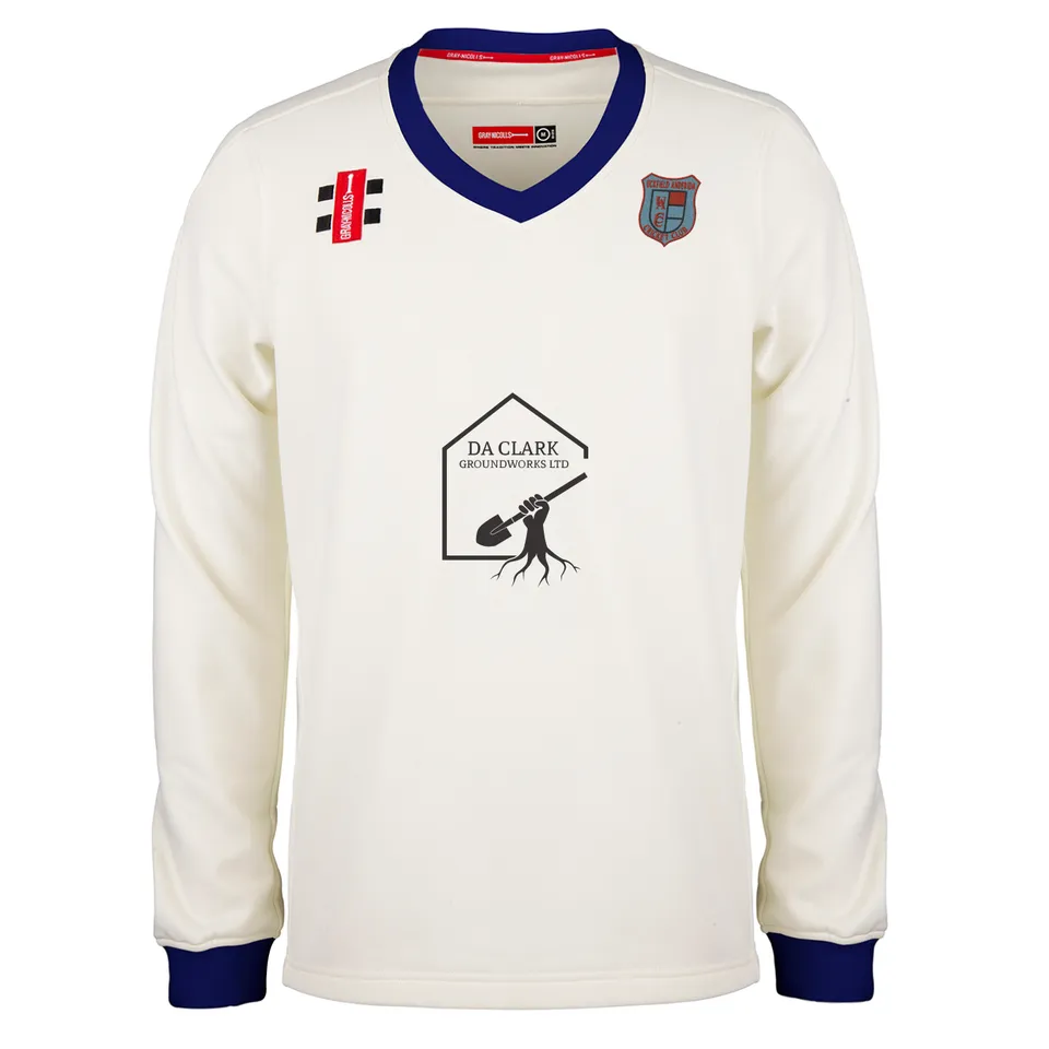 gray-nicolls-uckfield-anderida-cc-pro-performance-maglione-match-avorio-navy-sen image 1