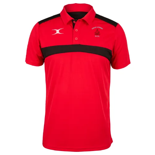 gilbert-rugby-oban-lorne-rfc-photon-polo-junior-rosso-nero image 1