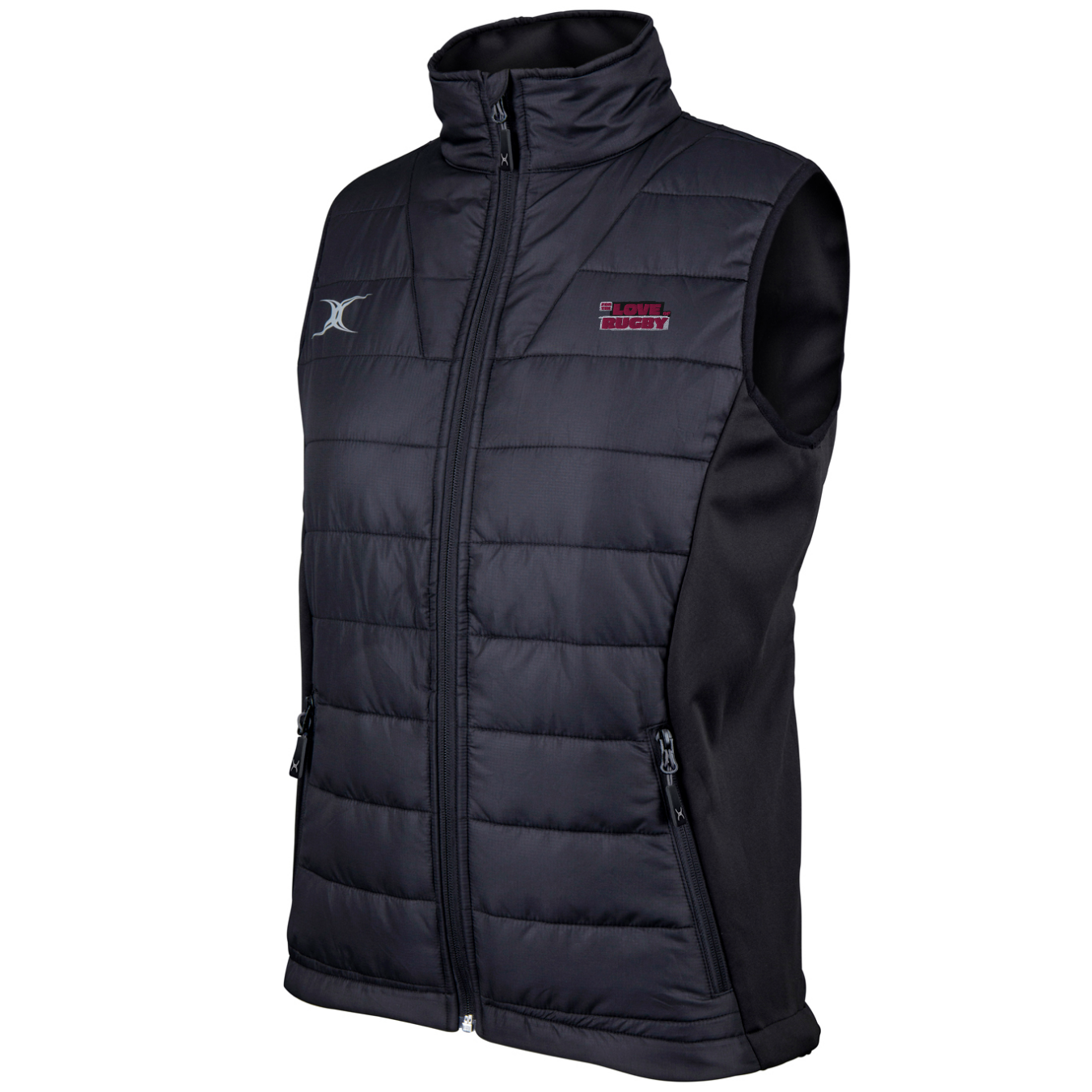 gilbert-rugby-for-the-love-of-rugby-pro-bodywarmer-donna-nero image 1
