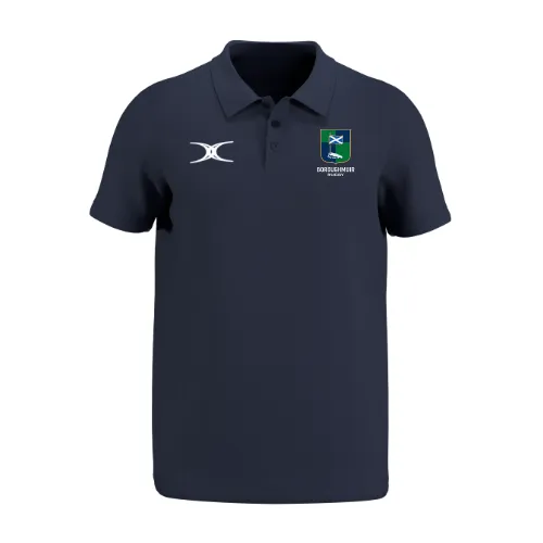 gilbert-rugby-boroughmuir-senior-atom-polo-manica-corta-blu-navy image 1