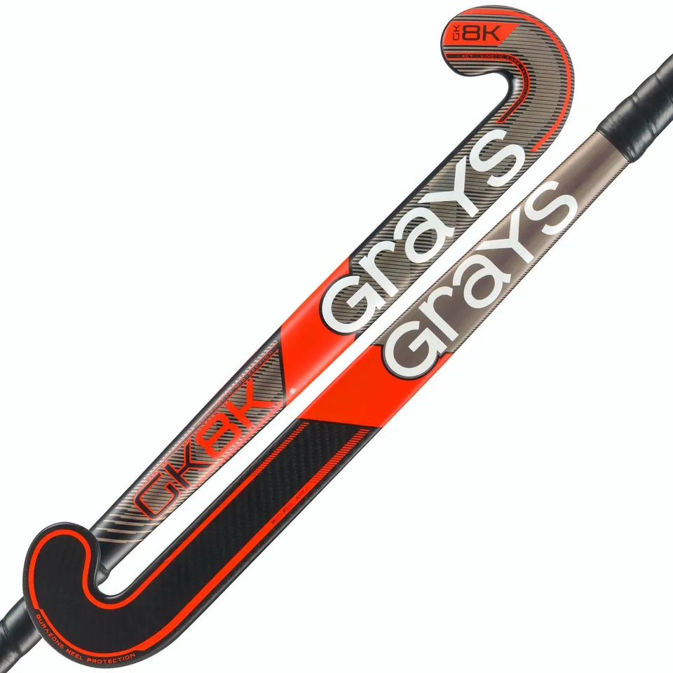 grays-gk8k-elite-bastone-portiere-hockey-prato-composite-nero-arancione image 1