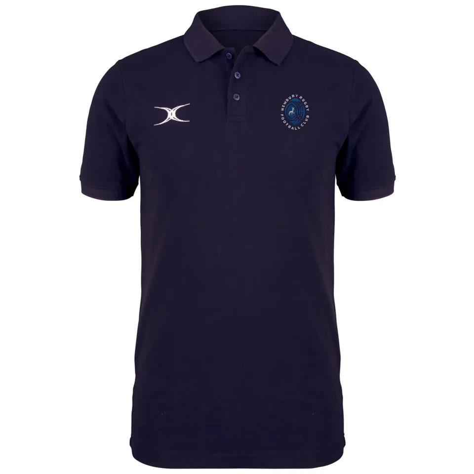 gilbert-rugby-newbury-rfc-quest-polo-uomo-blu-navy image 1