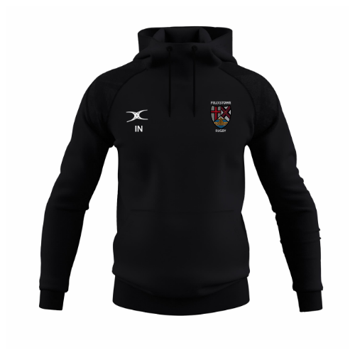 gilbert-rugby-felixstowe-rfc-gts-felpa-con-cappuccio-senior-nera image 1