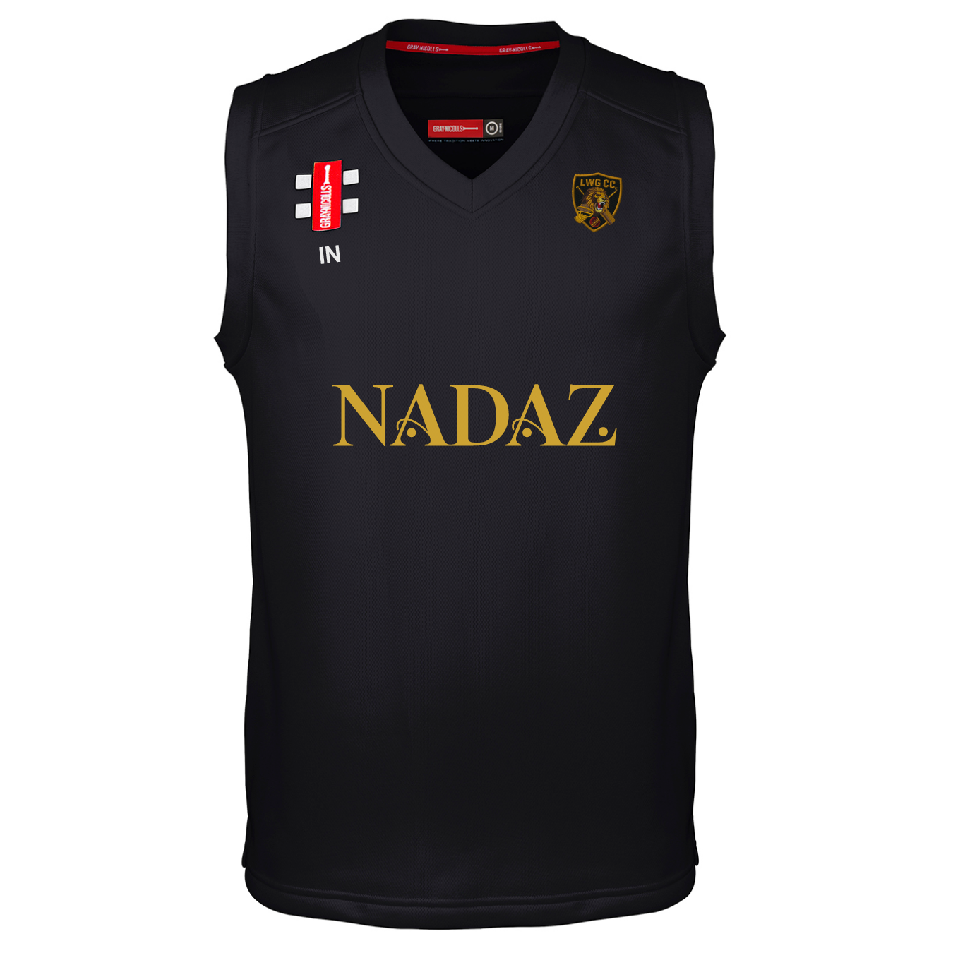 gray-nicolls-pro-performance-slipover-cricket-senior-luton-women-girls-nero image 1