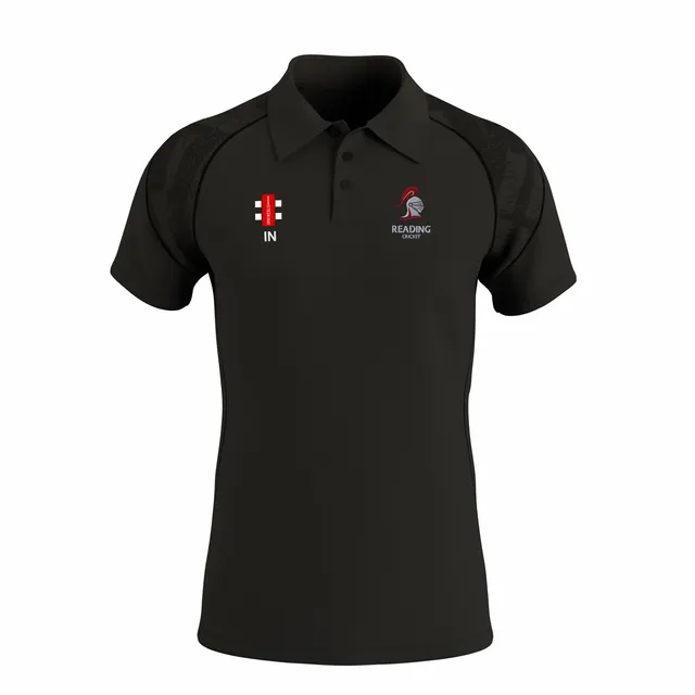 gray-nicolls-reading-university-cc-gts-polo-manica-corta-senior-nera-polo-cricke image 1