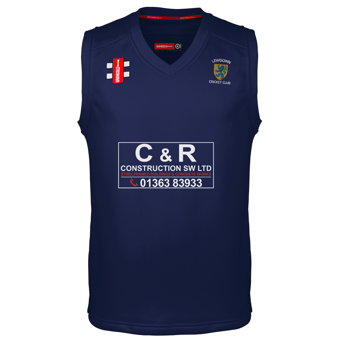 gray-nicolls-lewdown-cc-adulto-t20-pro-performance-match-slipover-navy image 1