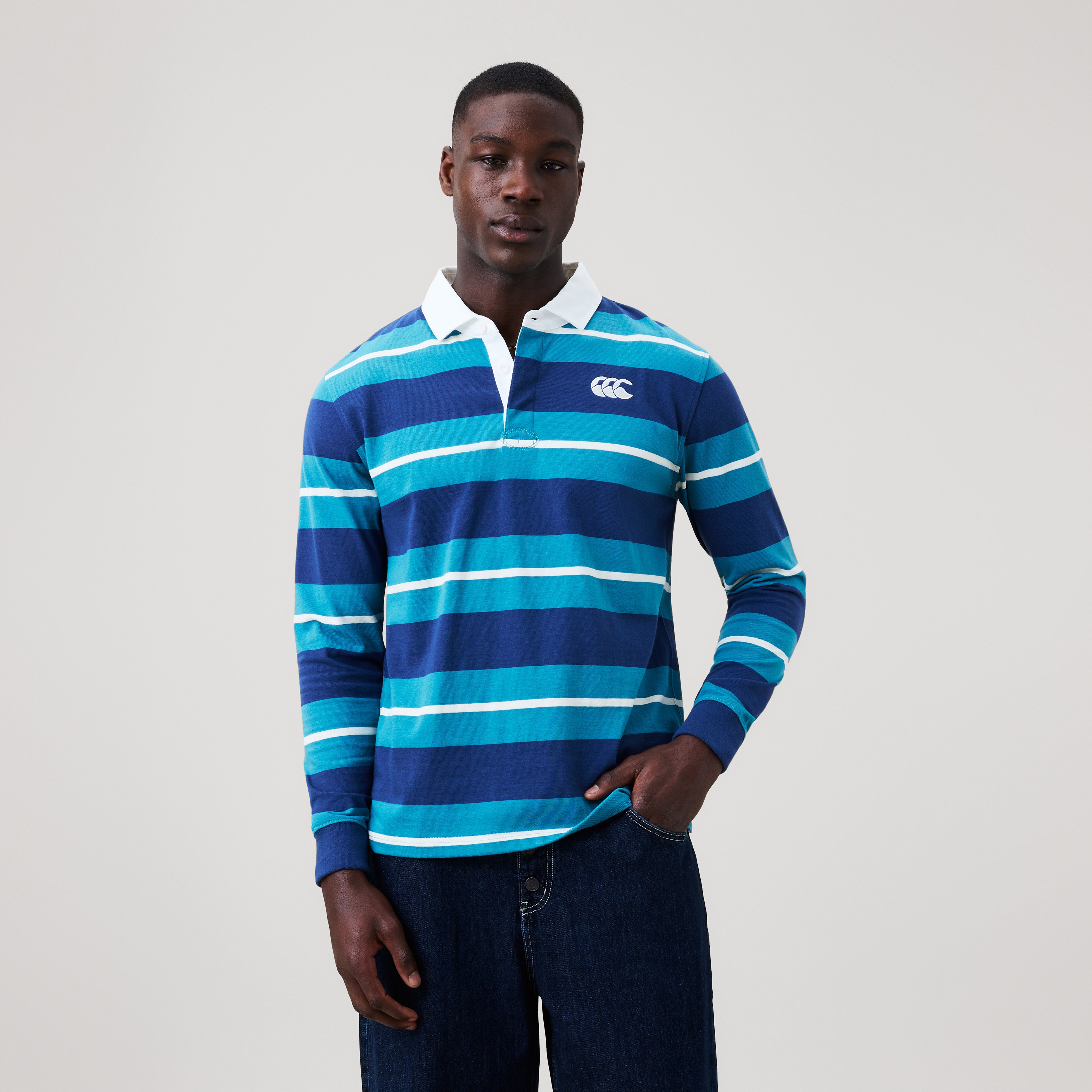 canterbury-stripe-rugby-jersey-uomo-blu image 3