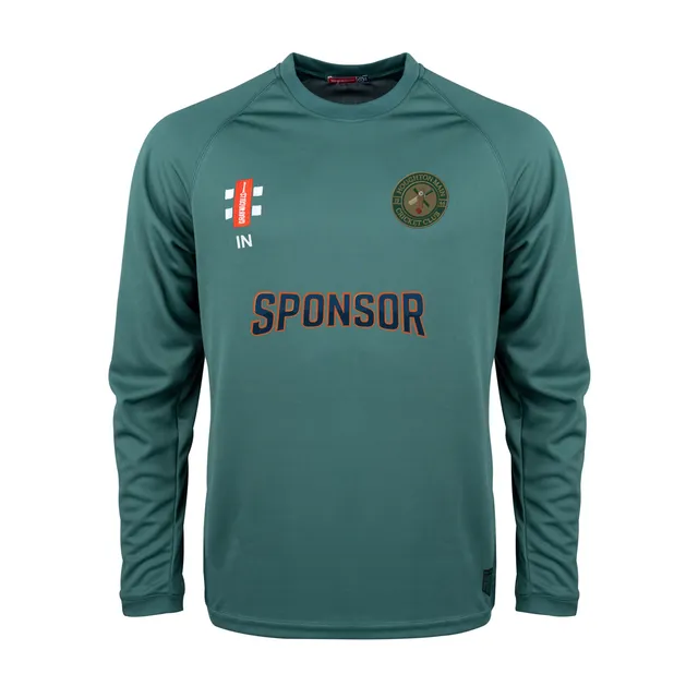 gray-nicolls-houghton-main-cc-junior-matrix-v2-maglia-l-s-training-verde image 1