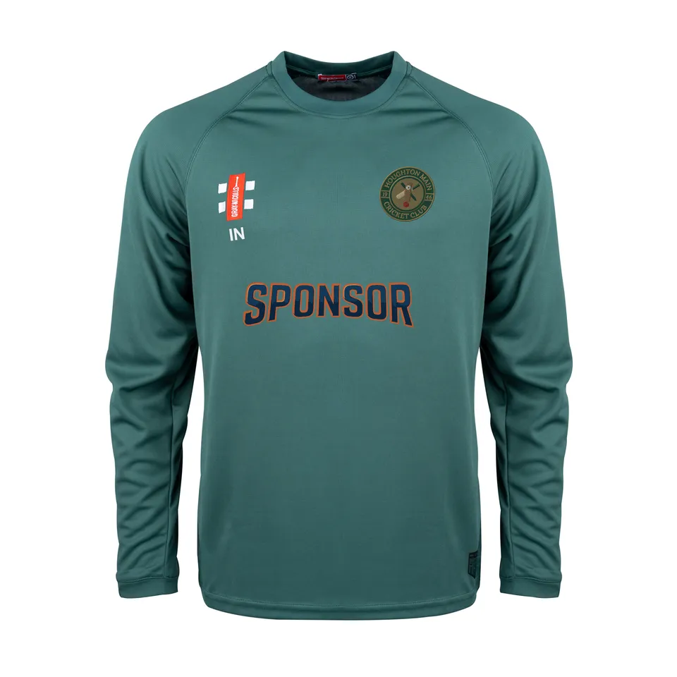 gray-nicolls-houghton-main-cc-junior-matrix-v2-maglia-l-s-training-verde image 1